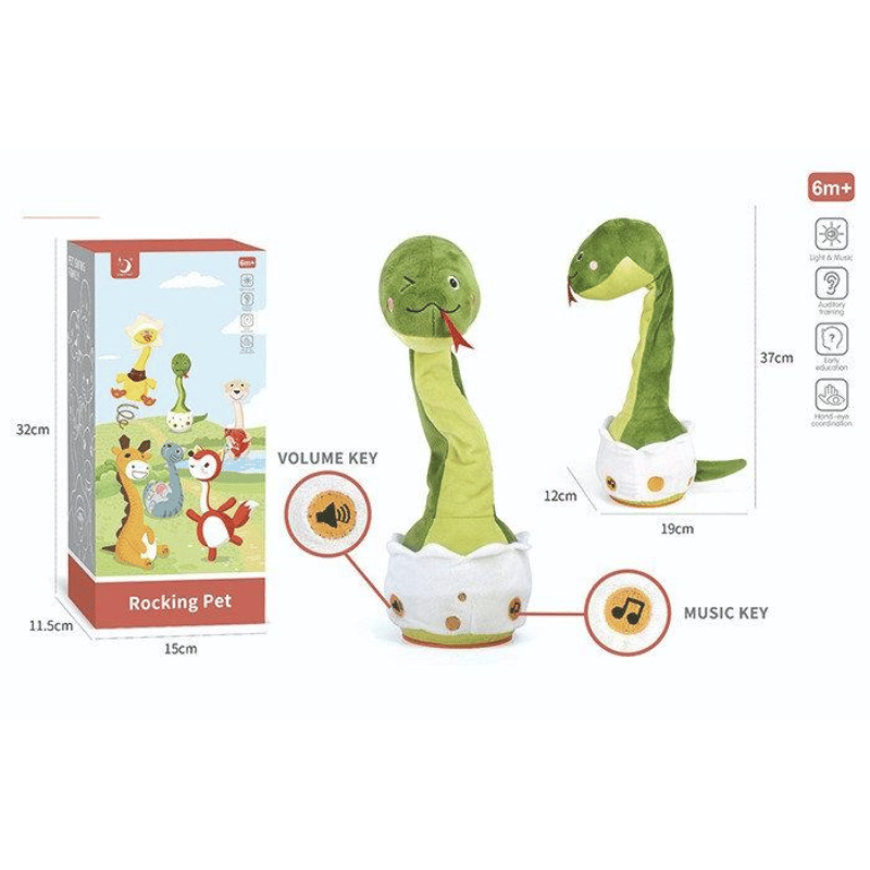 Set Animaux Dinosaures à Bascule avec Lumière et Musique