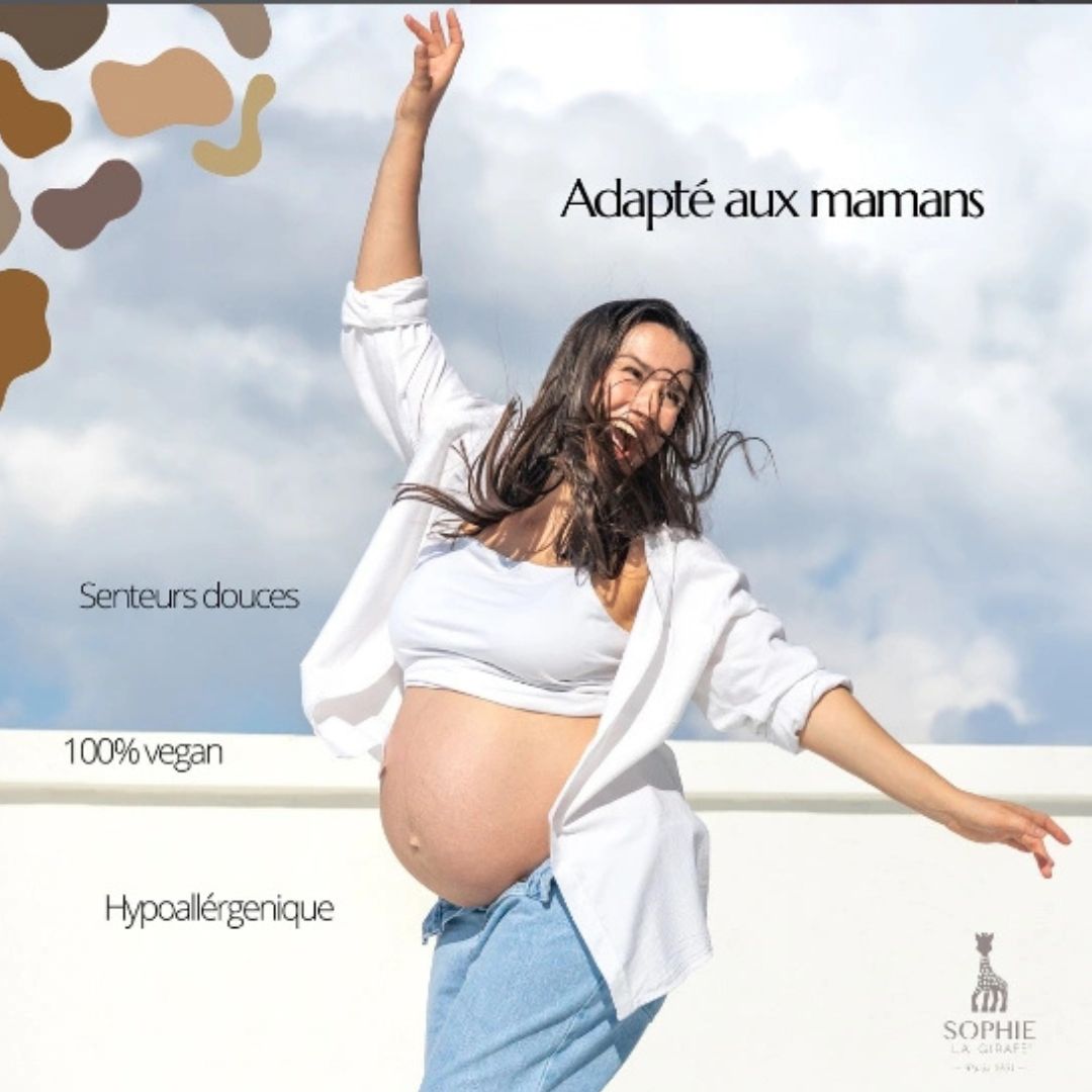 Coffret Eau de Toilette Sophie la Girafe 50ml et anneau de dentition blanc bebe Maroc.