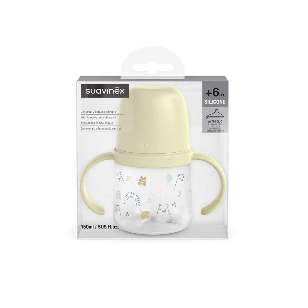 Suavinex, Tasse Apprentissage Bébé, Biberon avec Poignées,