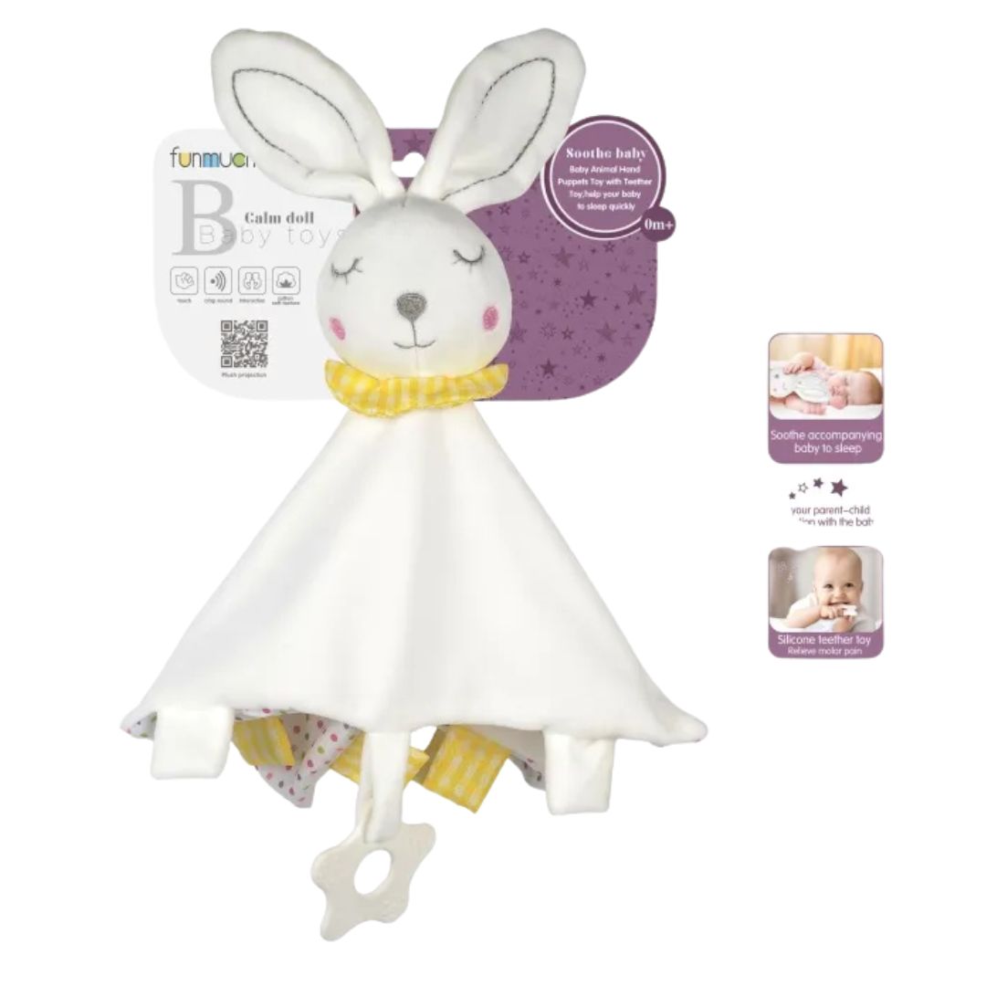 Le Hochet Doudou FunMuch pour bébé (Lapin)