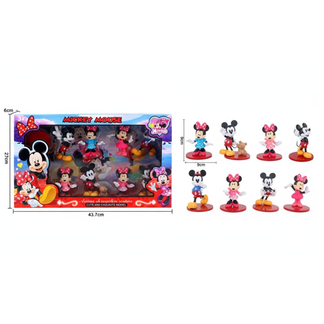 Pack de 8 Mini Figurines Minnie Mouse