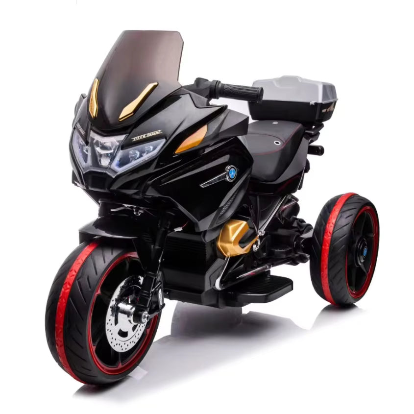 Moto Électrique pour Enfants 12V – Bluetooth, LED & Double Moteur