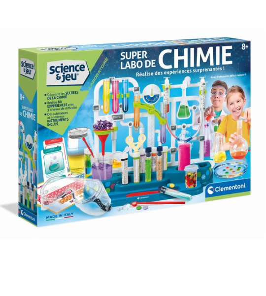 Clementoni Science & Jeu - Super Labo de Chimie Avancé