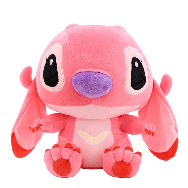 Peluche Stitch Rose 50cm - Jouet Doux pour Enfants