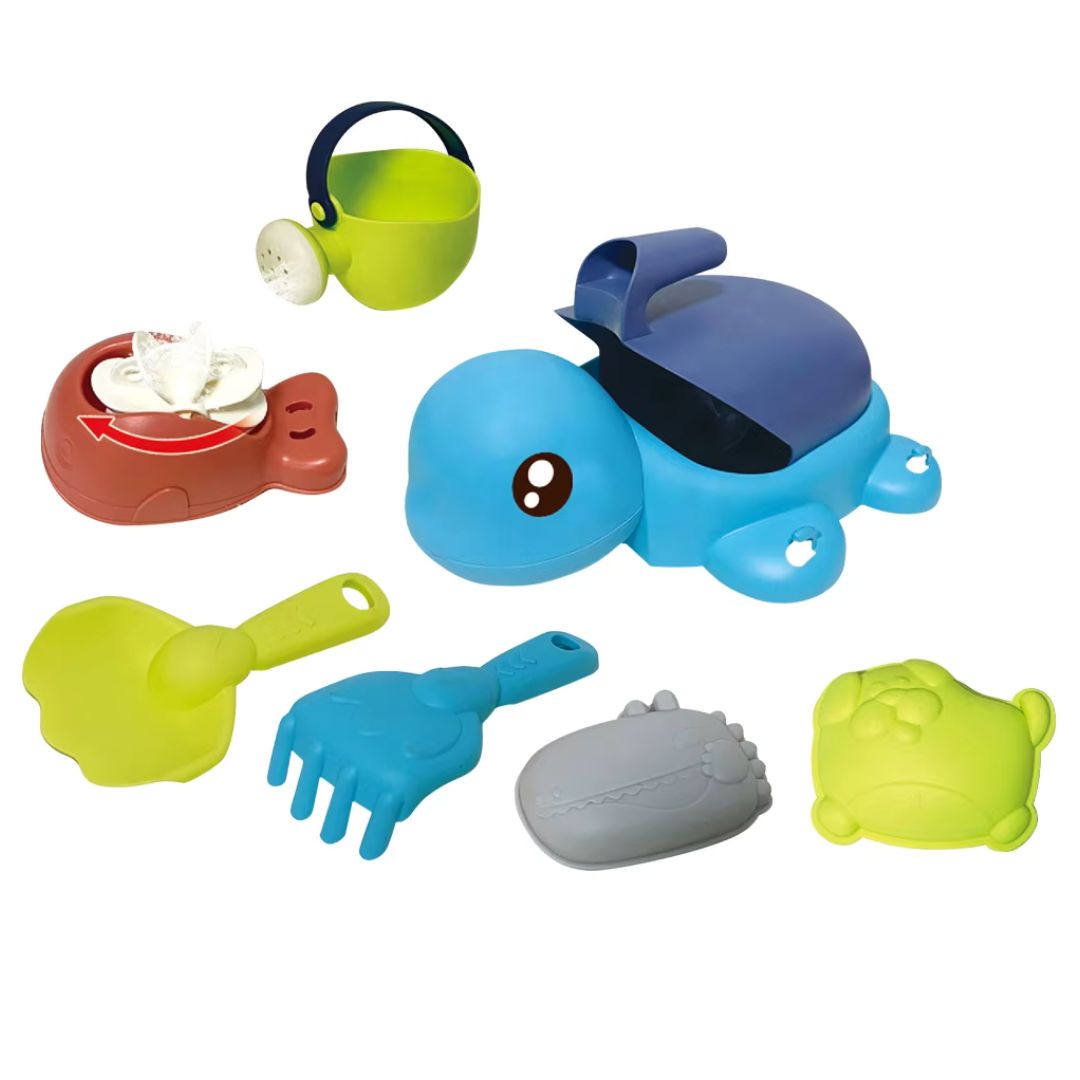 Ensemble de jouets en sable de tortue de 8 pièces
