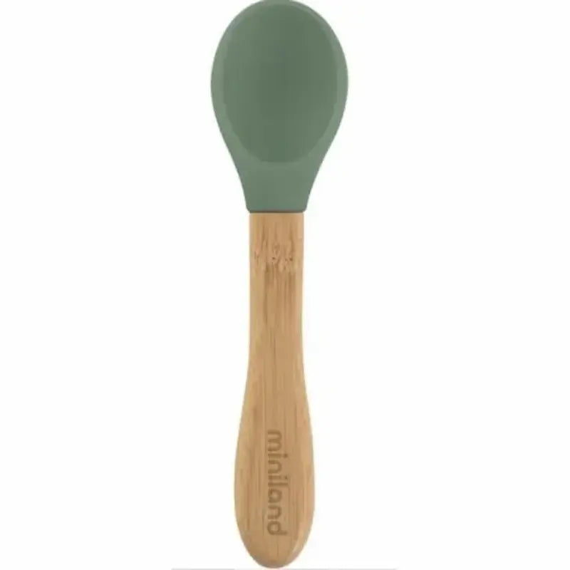 Bol en bois naturel forme grenouille Miniland Baby pour repas enfant.