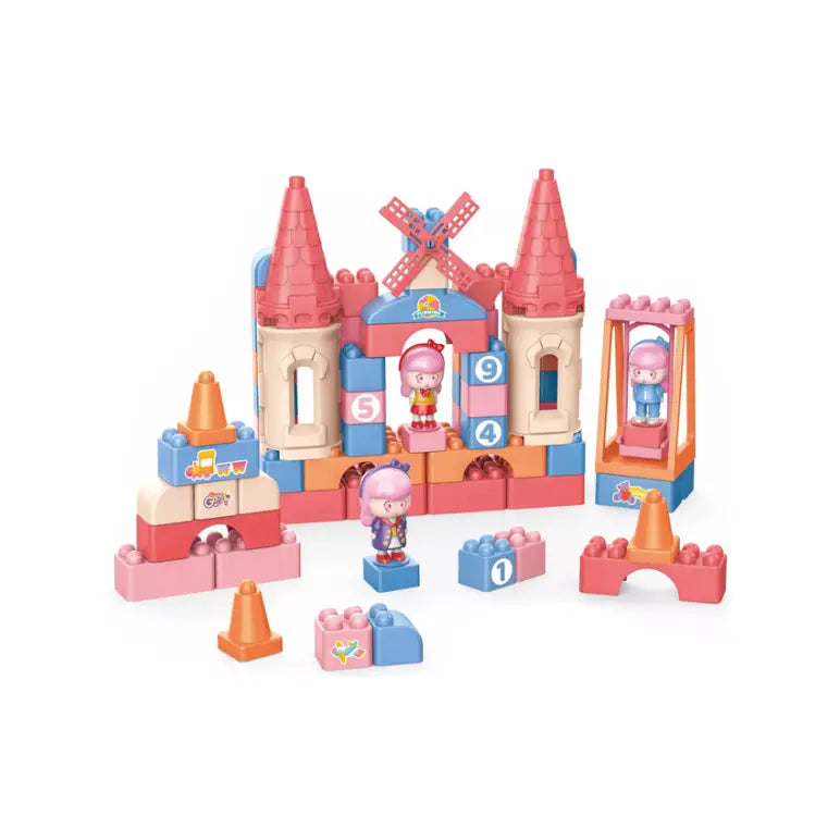 Kit de Construction Château Fort (68 Pièces) | Jeu Créatif pour Enfants