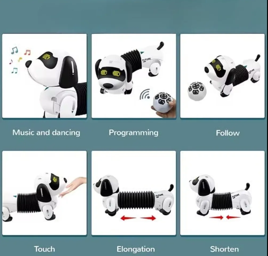 كلب آلي قابل للبرمجة والتحكم عن بعد