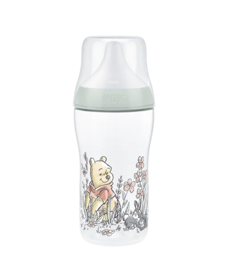 Biberon NUK Perfect Match 260ml 3m+ Disney Winnie l'Ourson et Tigrou anti-colique.