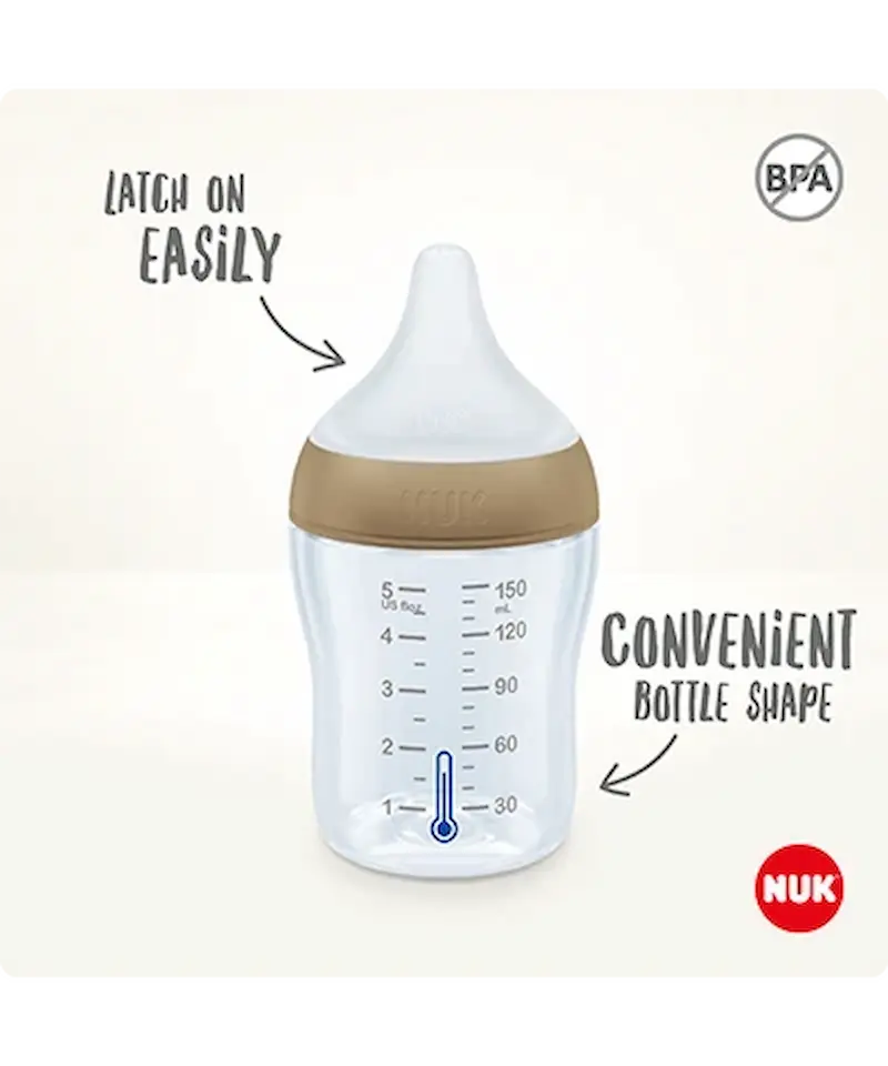 Biberon NUK Perfect Match 260ml 3m+ Disney Winnie l'Ourson et Tigrou anti-colique.