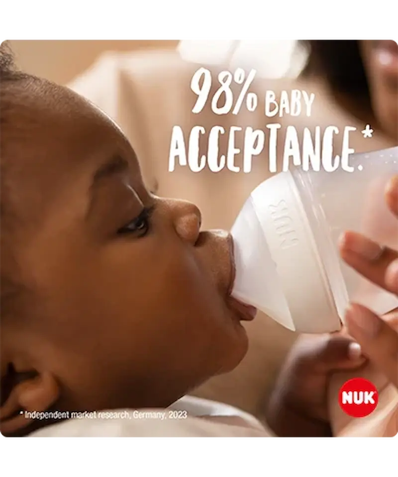 Biberon NUK Perfect Match 260ml 3m+ Disney Winnie l'Ourson et Tigrou anti-colique.
