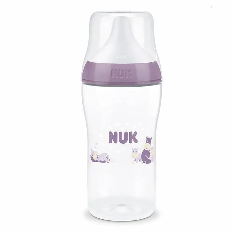 Biberon NUK Perfect Match 260ml 3m+ violet avec tétine souple en silicone et système anti-colique, Nuk-First-Choice-Biberon-Anti-Colique-3mois-260ml-3-bebemaman-1.