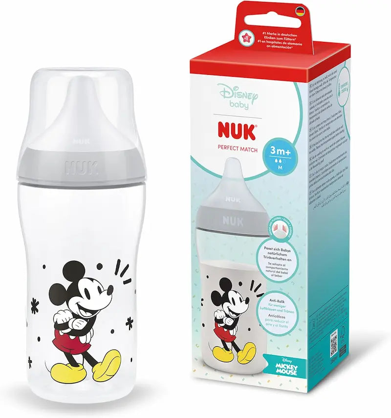 Biberon NUK Perfect Match 260ml 3m+ motifs Disney Mickey et Minnie anti-colique, webshop_png-10528779_10216336_pack_nuk_perfect_match_pp_260ml