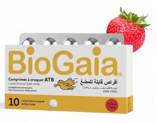 بيوجايا بروتكتيس إيه تي بي – أقراص قابلة للمضغ (بنكهة الفراولة) – 10 أقراص