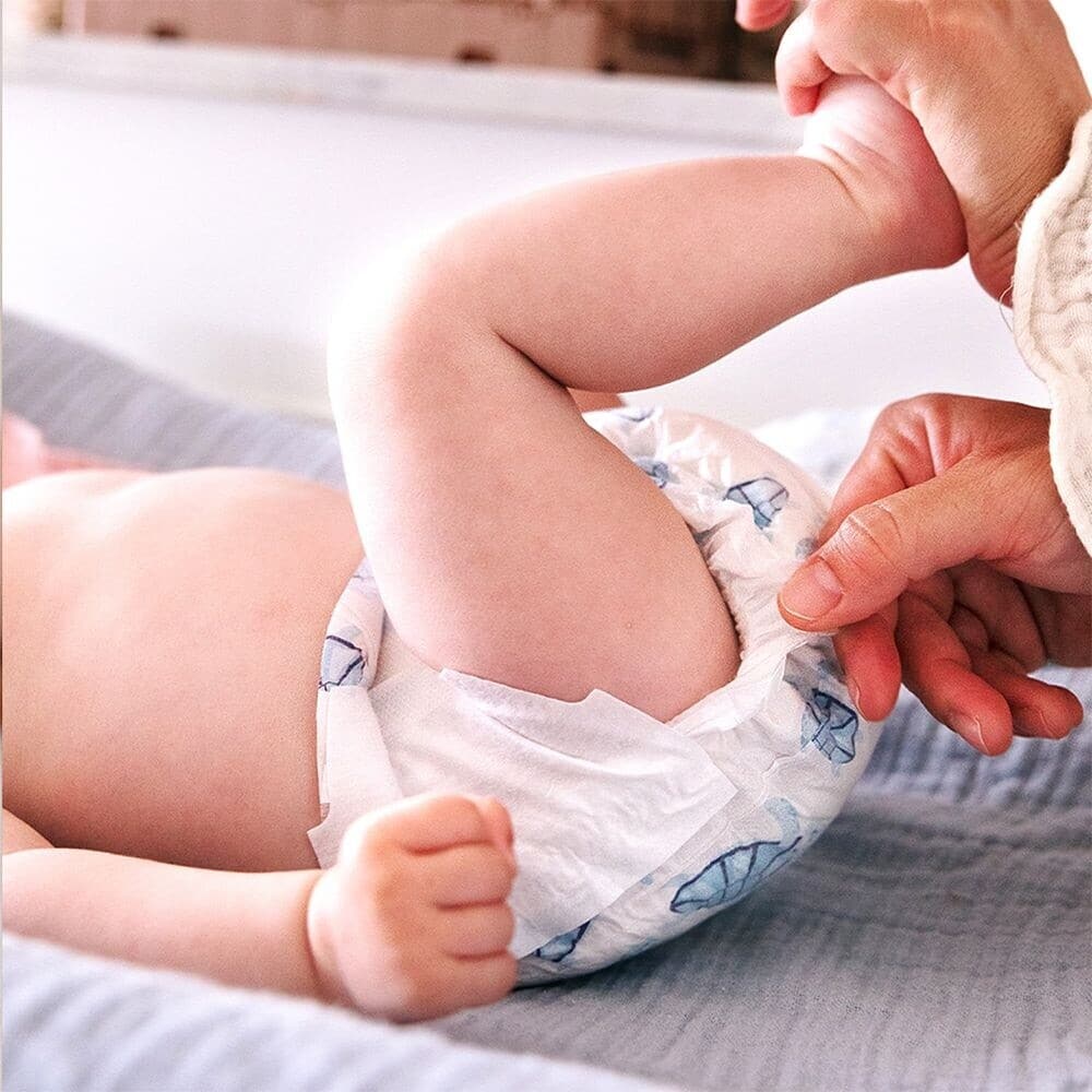 Couches écologiques Biolane Taille 2 absorption 12h pour peau sensible de bébé.