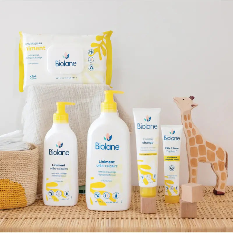 Crème change Biolane pour bébé, soin protecteur et réparateur pour les rougeurs du siège, formule naturelle fabriquée en France.