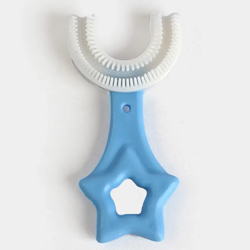 Brosse à dents enfant en forme de U en silicone nettoyage 360 degrés