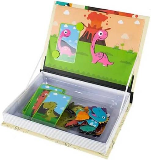 Livre Magnétique Dinos - 64pcs