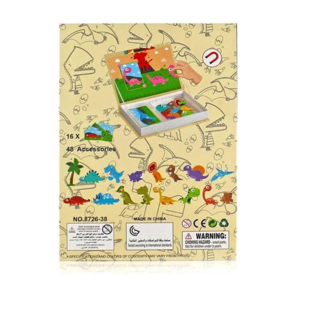 Livre Magnétique Dinos - 64pcs