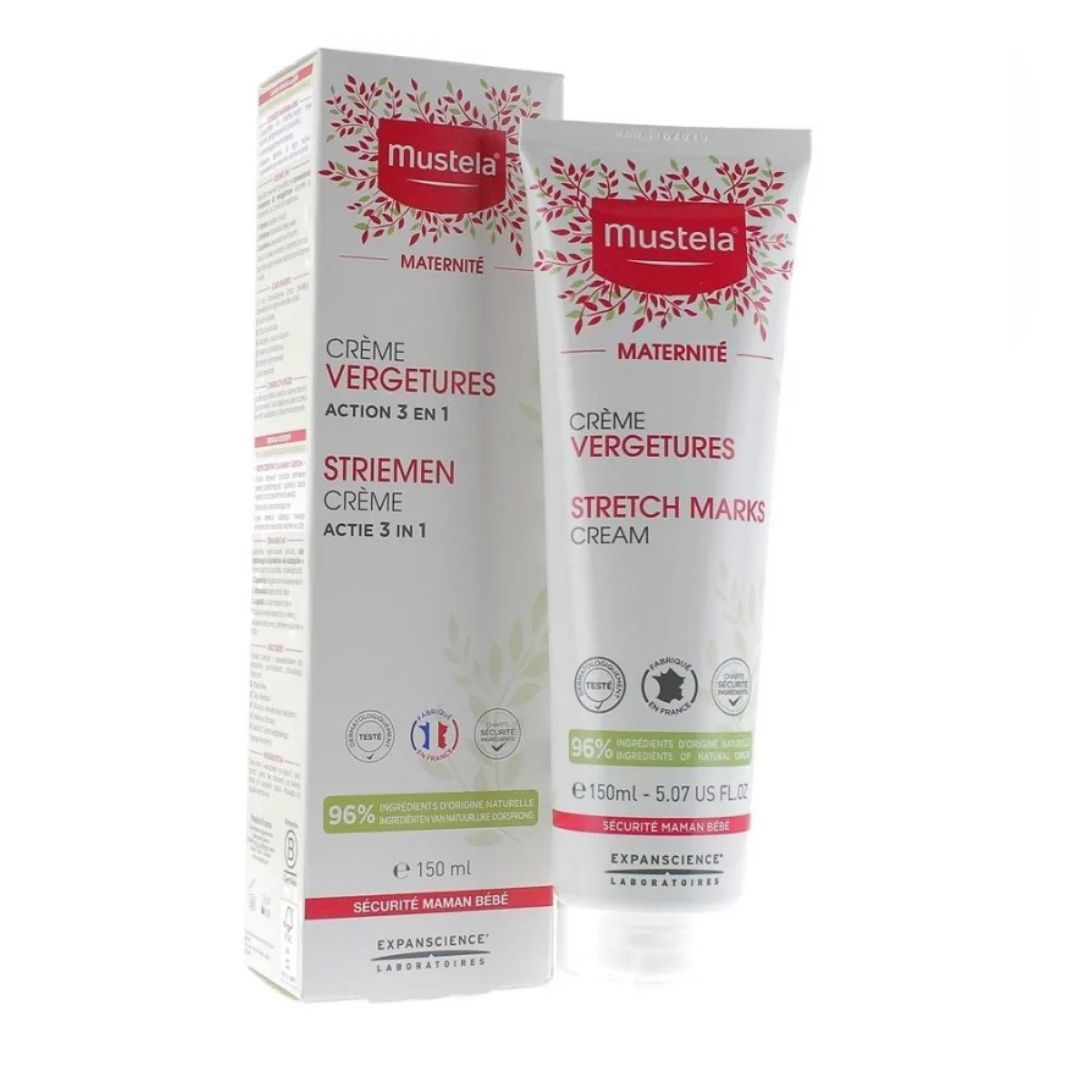MUSTELA CREME PREVENTION VERGETURES 3 EN 1 - TUBE DE 150 ML