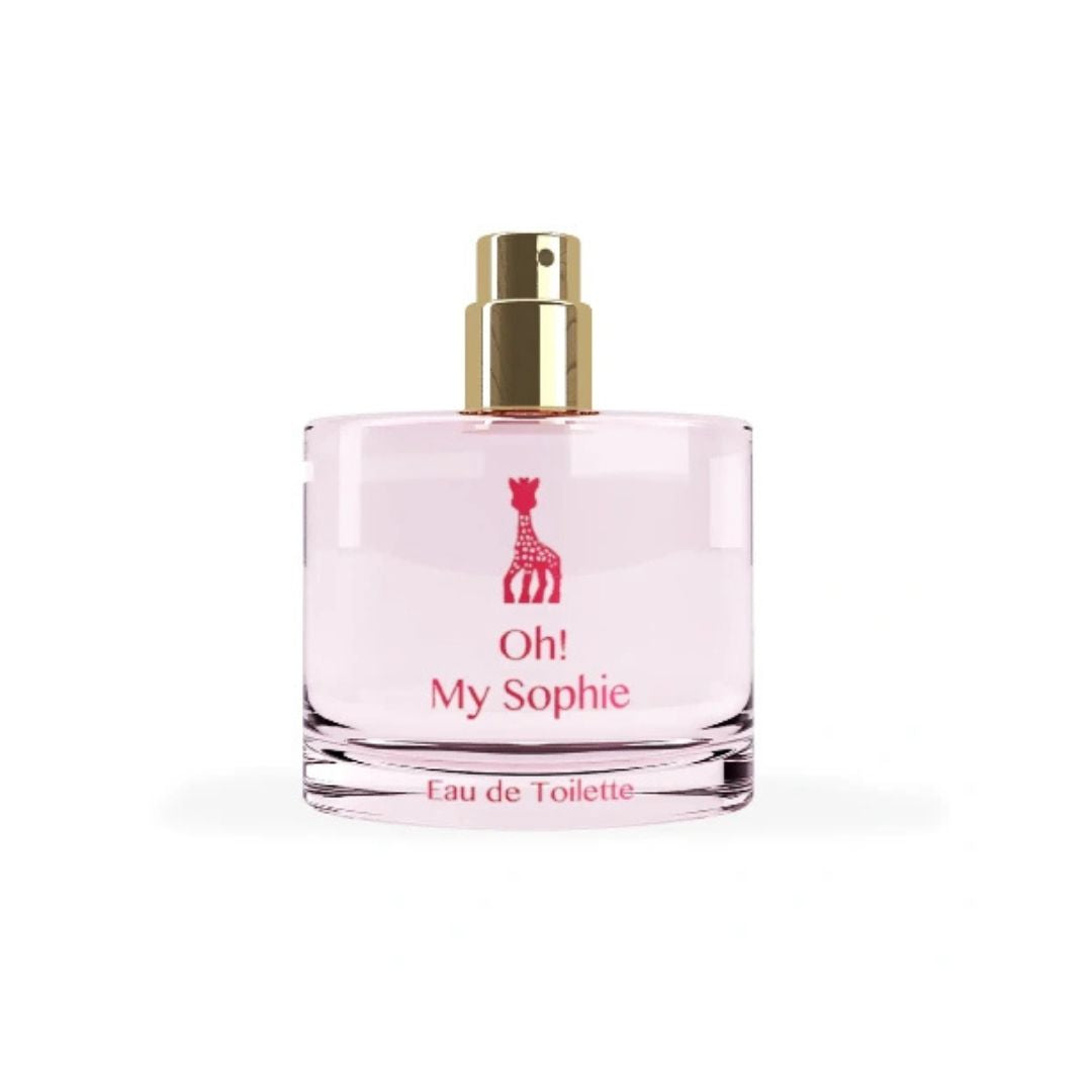Eau de Toilette rose pour petite fille Sophie la Girafe Oh My Sophie parfum bebe Maroc.