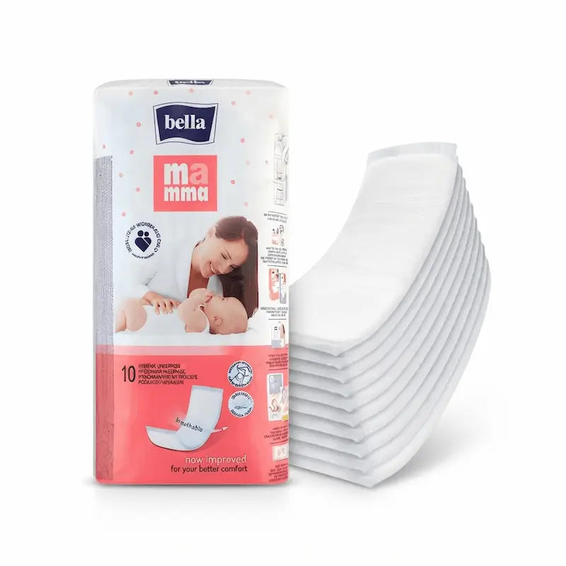 Paquet de 10 serviettes hygiéniques post-partum ultra-absorbantes Bella Mamma, big_Bella-Mamma.
