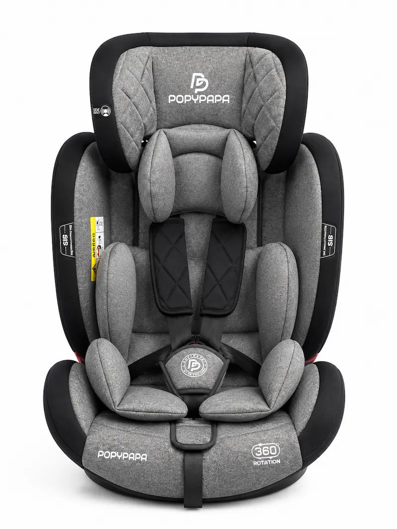 Siège auto pivotant 360 Popypapa inclinable pour securite bebe en voiture