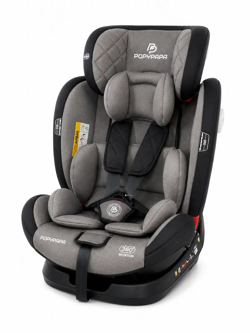 Siège auto pivotant 360 Popypapa inclinable pour securite bebe en voiture