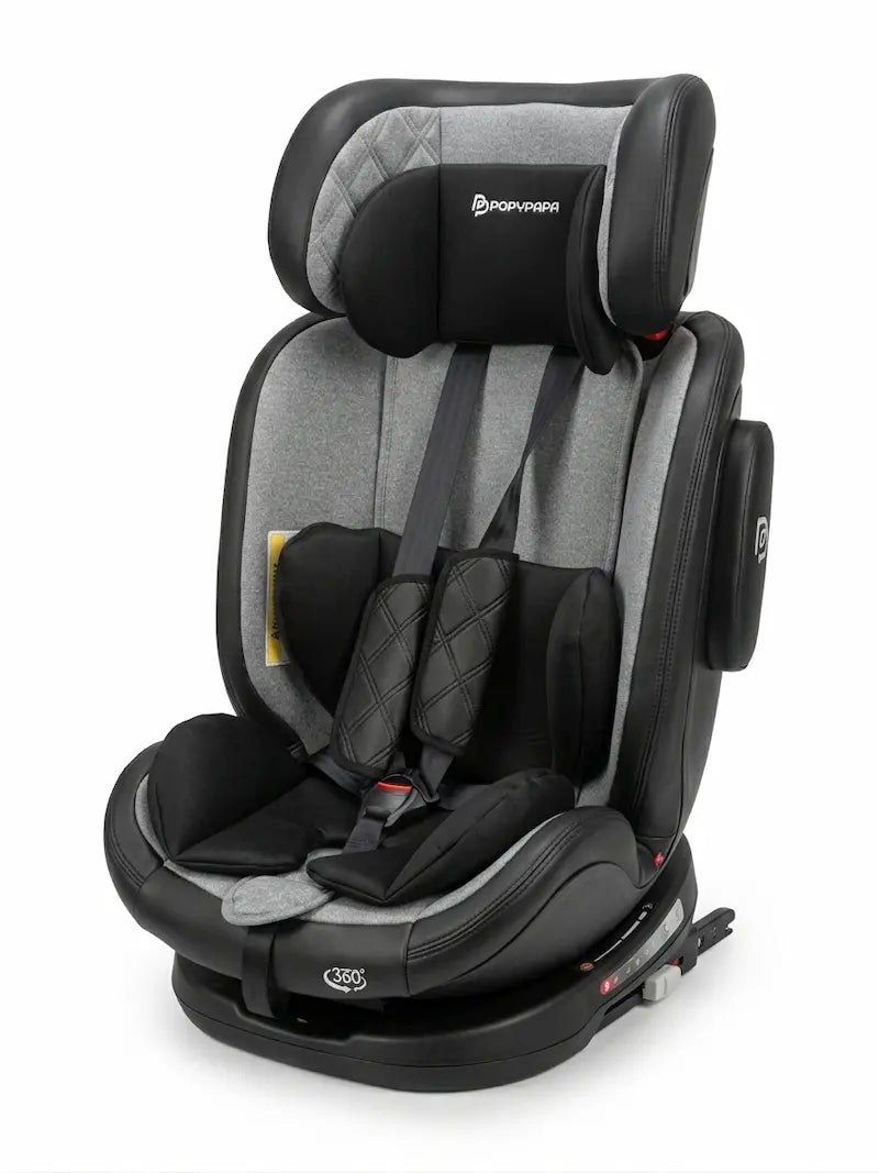Siège auto pivotant 360 Popypapa inclinable pour securite bebe en voiture
