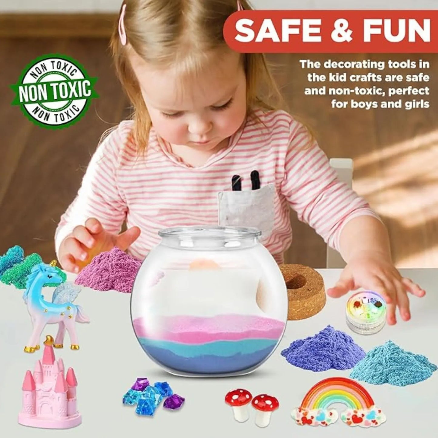 Kit Terrarium Licorne Lumineux pour Filles