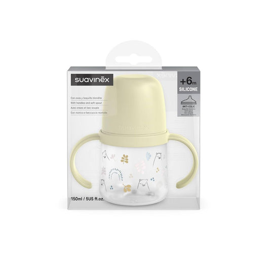 Suavinex, Tasse Apprentissage Bébé, Biberon avec Poignées,