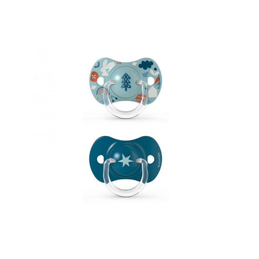 Suavinex 2 sucettes Symétriques SX Pro 6-18 mois Bleu