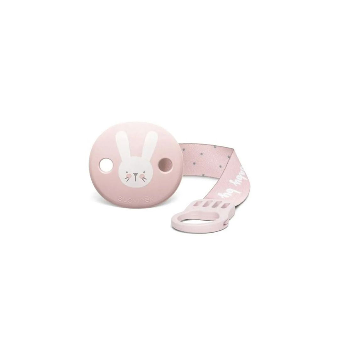 Suavinex Attache-sucette hygge ruban lapin (rose)