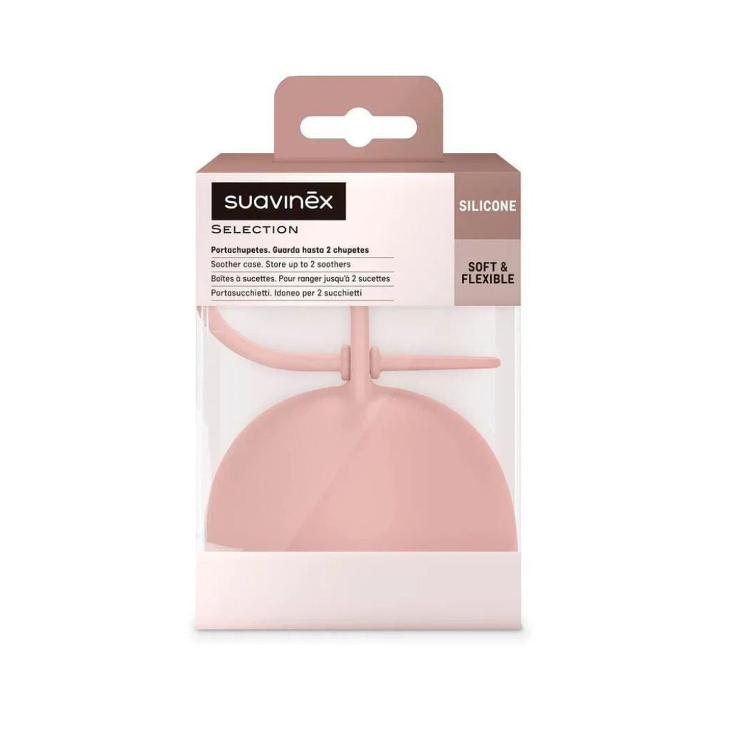 Suavinex Porte-Sucette Colour Essence Silicone Rose