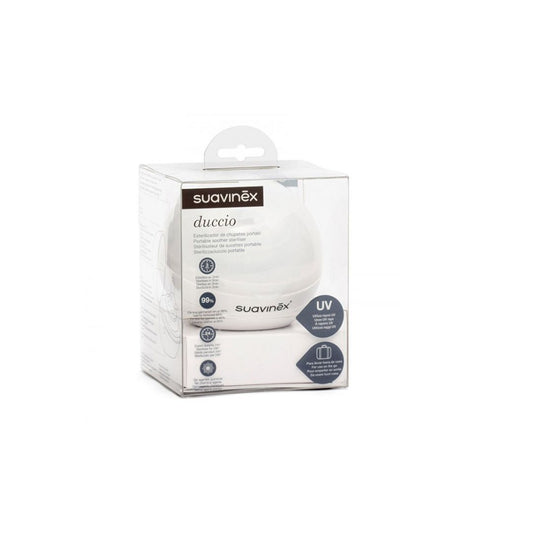 Suavinex Stérilisateur de sucette UV duccio blanc