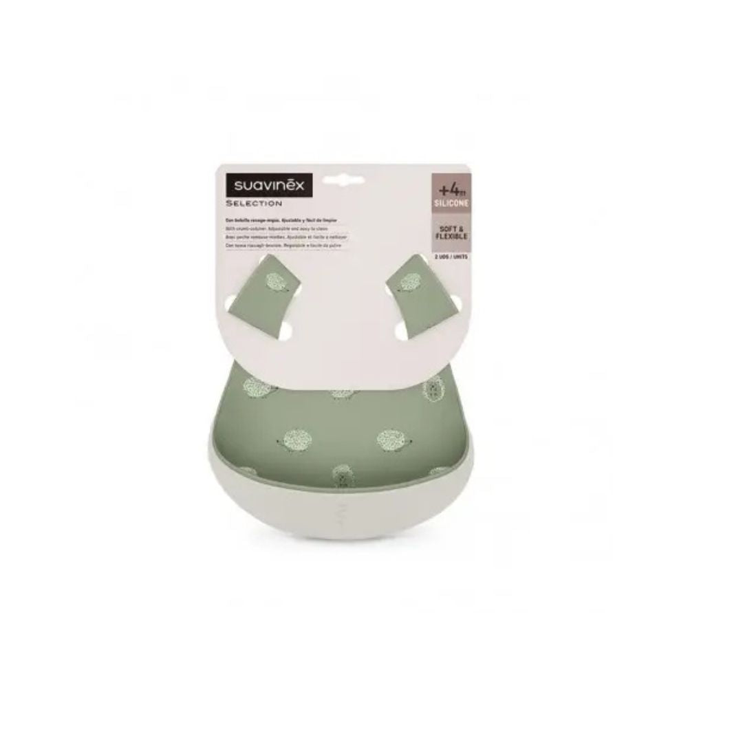 Suavinéx Bavoir en silicone souple et flexible