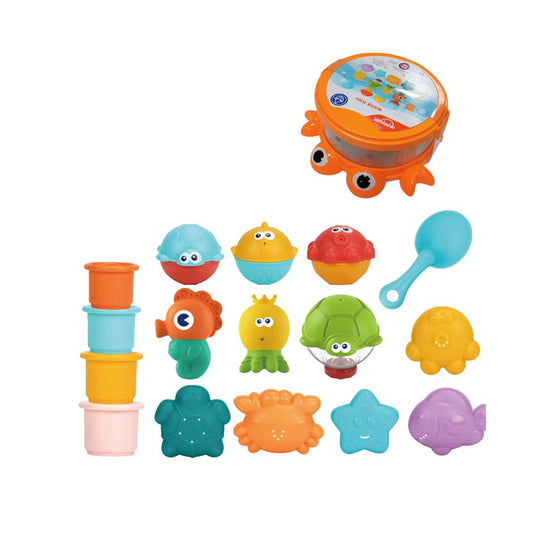 Coffret de Bain "Crabe et ses Amis" – 12 pièces