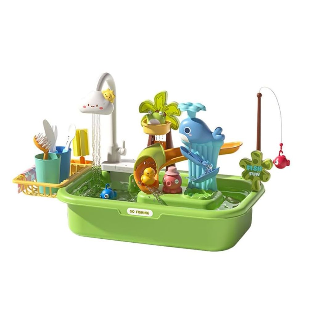 Station Évier Interactive – Cuisine, Pêche & Jeux d'Eau