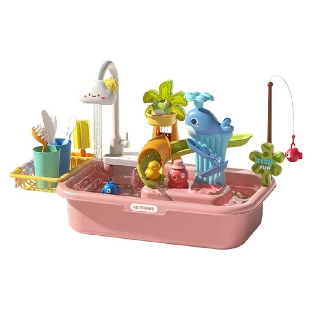 Station Évier Interactive – Cuisine, Pêche & Jeux d'Eau