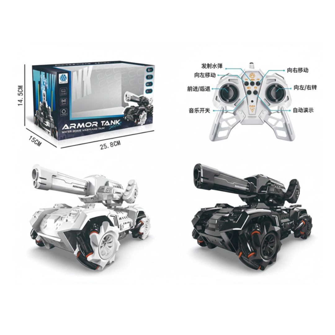 Tank de Combat RC "Master Drift" – Lanceur de Billes d'Eau