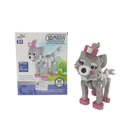 Duo Chat & Chaton : Kit de Construction Créatif en Mousse