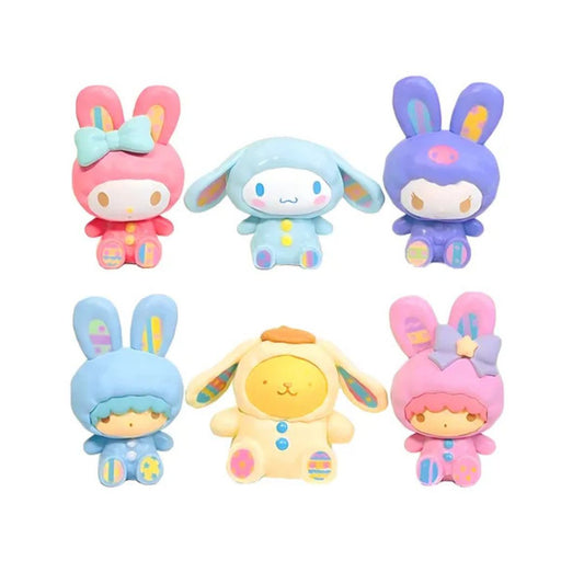 Set de 6 Figurines Sanrio – Collection Cosplay Lapin