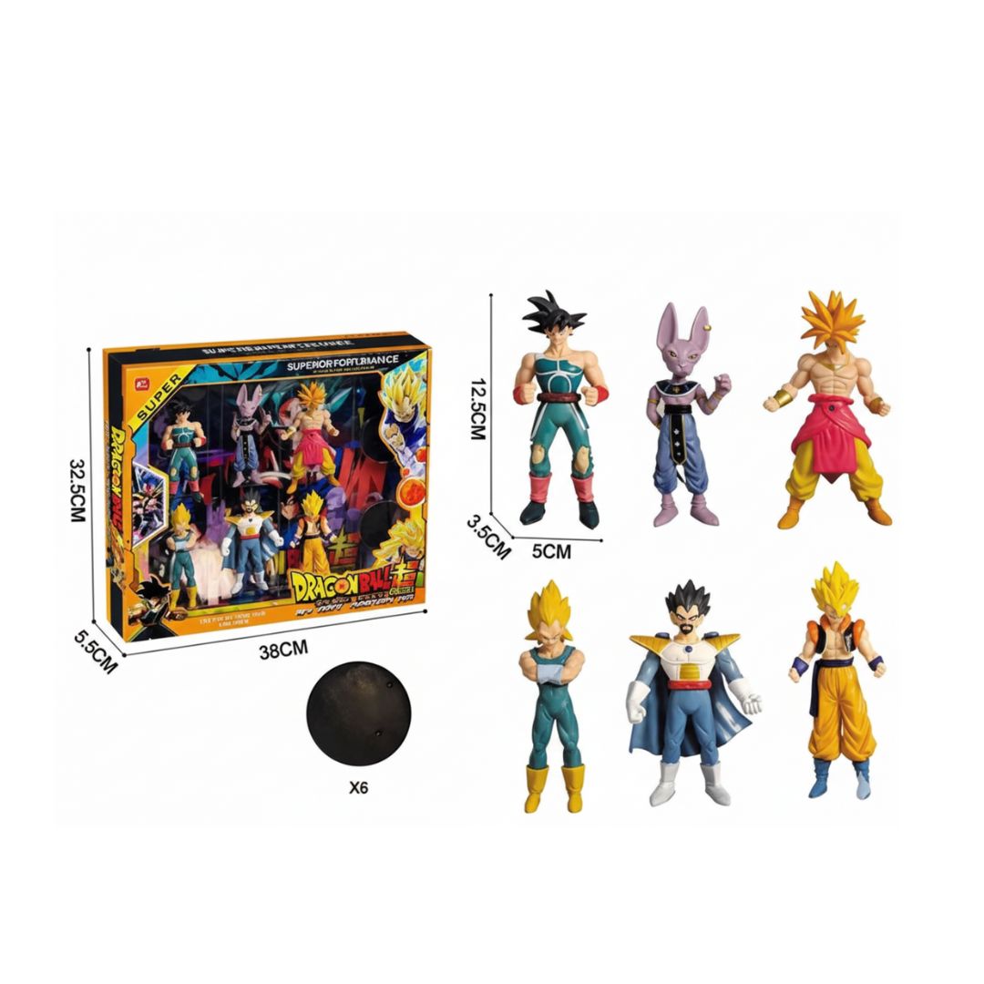 Pack de 6 Figurines Dragon Ball Super