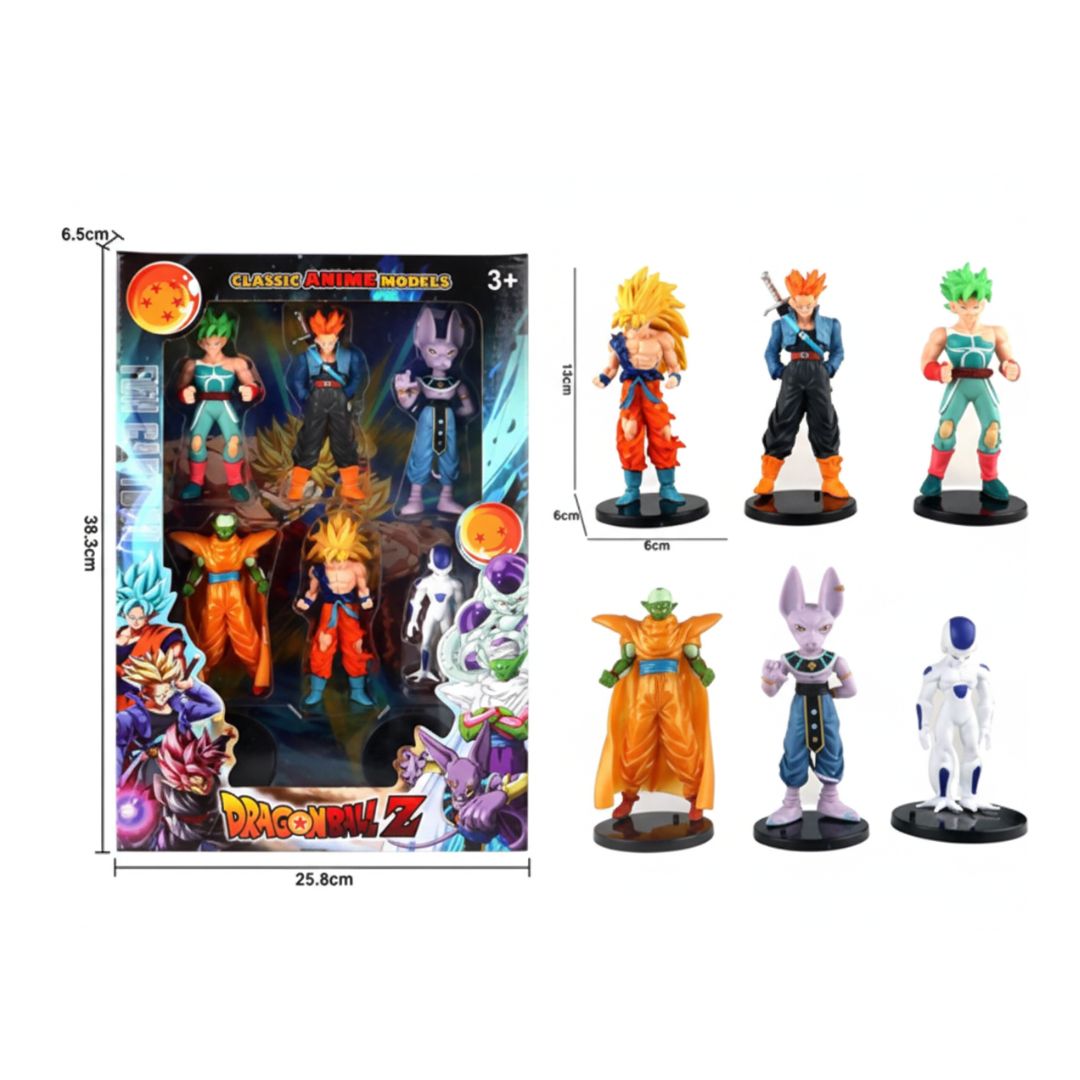 Pack de 6 Figurines de Collection Dragon Ball Z