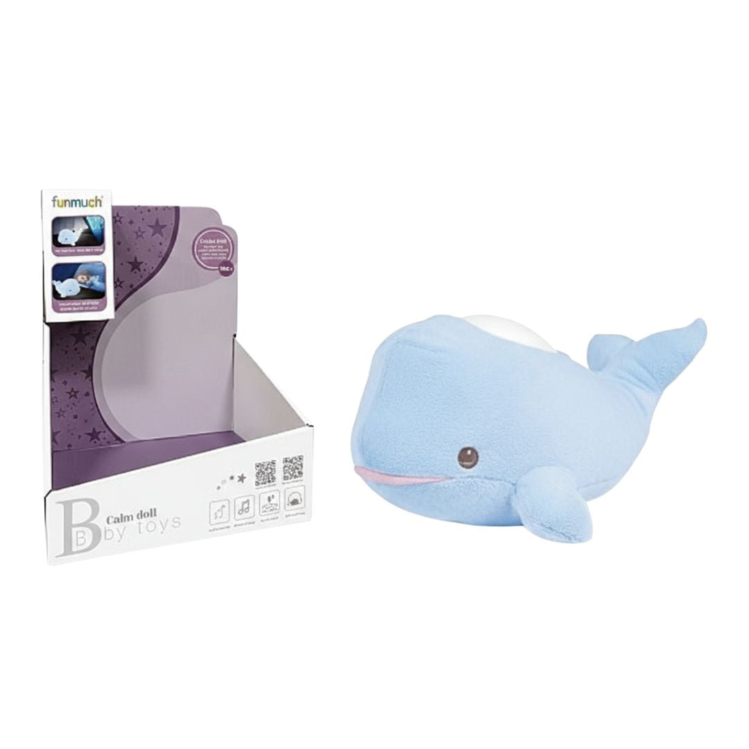 Dauphin Douce Nuit : Peluche Musicale avec Projection Rotative