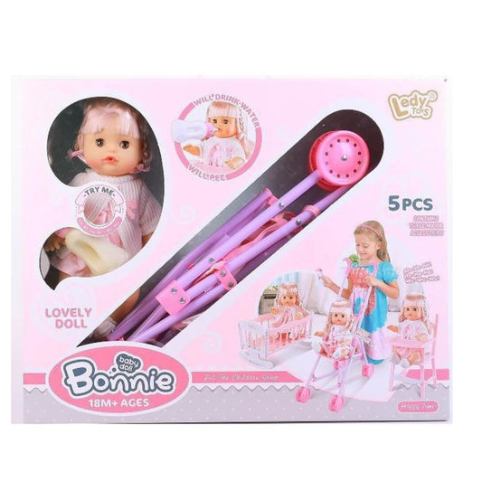 Coffret Martin Toys avec poupée bébé 31 cm.