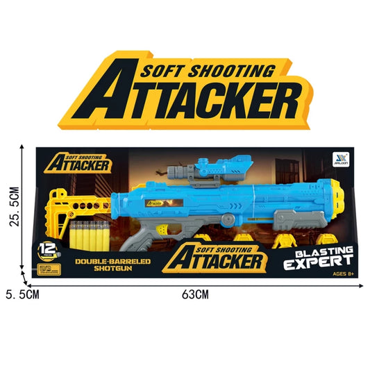 Pistolet Blaster "Attacker" à Balles Mousse Souple