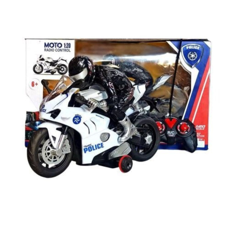 Moto Télécommandée (R/C) 2 Canaux : Lumière et Musique Intégrées