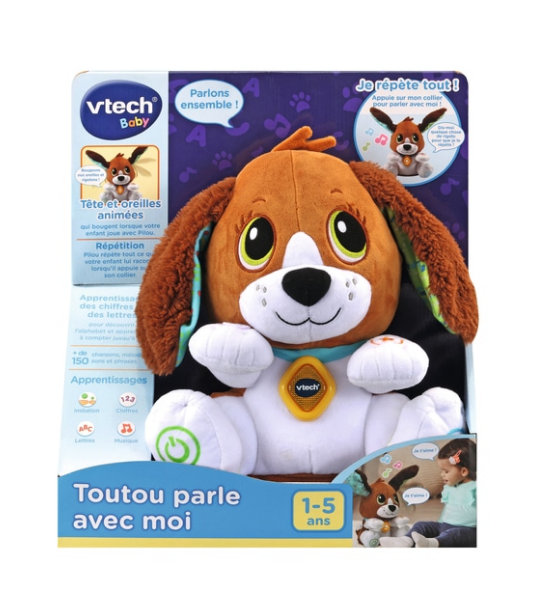 Peluche Interactive Toutou Parle Avec Moi VTech