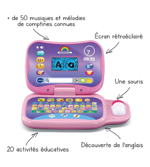 كمبيوتر Vtech Genius Pro الوردي